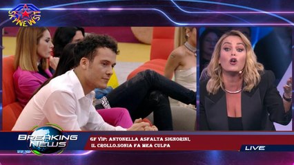 GF Vip: Antonella asfalta Signorini,  il crollo.Sonia fa mea culpa