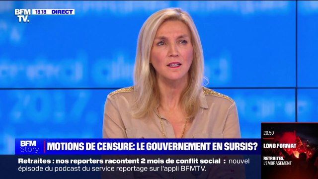 Pour Agnès Evren (LR), exclure les députés LR qui voteront la motion de censure ne serait pas une bonne idée