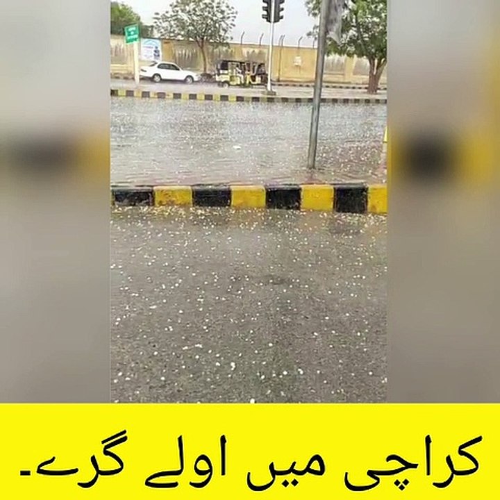 Hail Storm in Karachi on 17-03-23