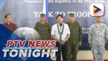Pres. Ferdinand R. Marcos Jr. urges soldiers to be peacemakers in the fight against communist insurgents