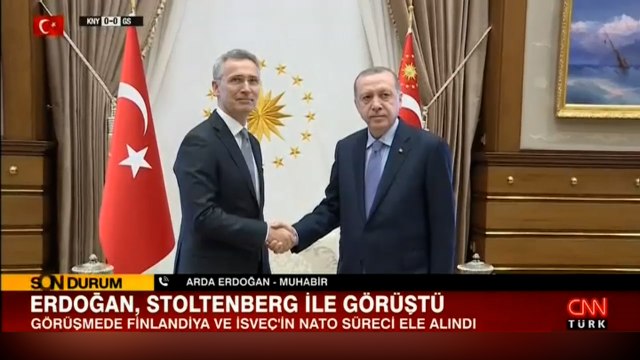 Cumhurbaşkanı Erdoğan, NATO Genel Sekreteri Jens Stoltenberg ile görüşrü