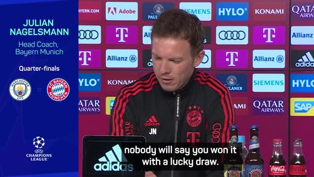 Nagelsmann delighted with Bayern's unlucky UCL draw