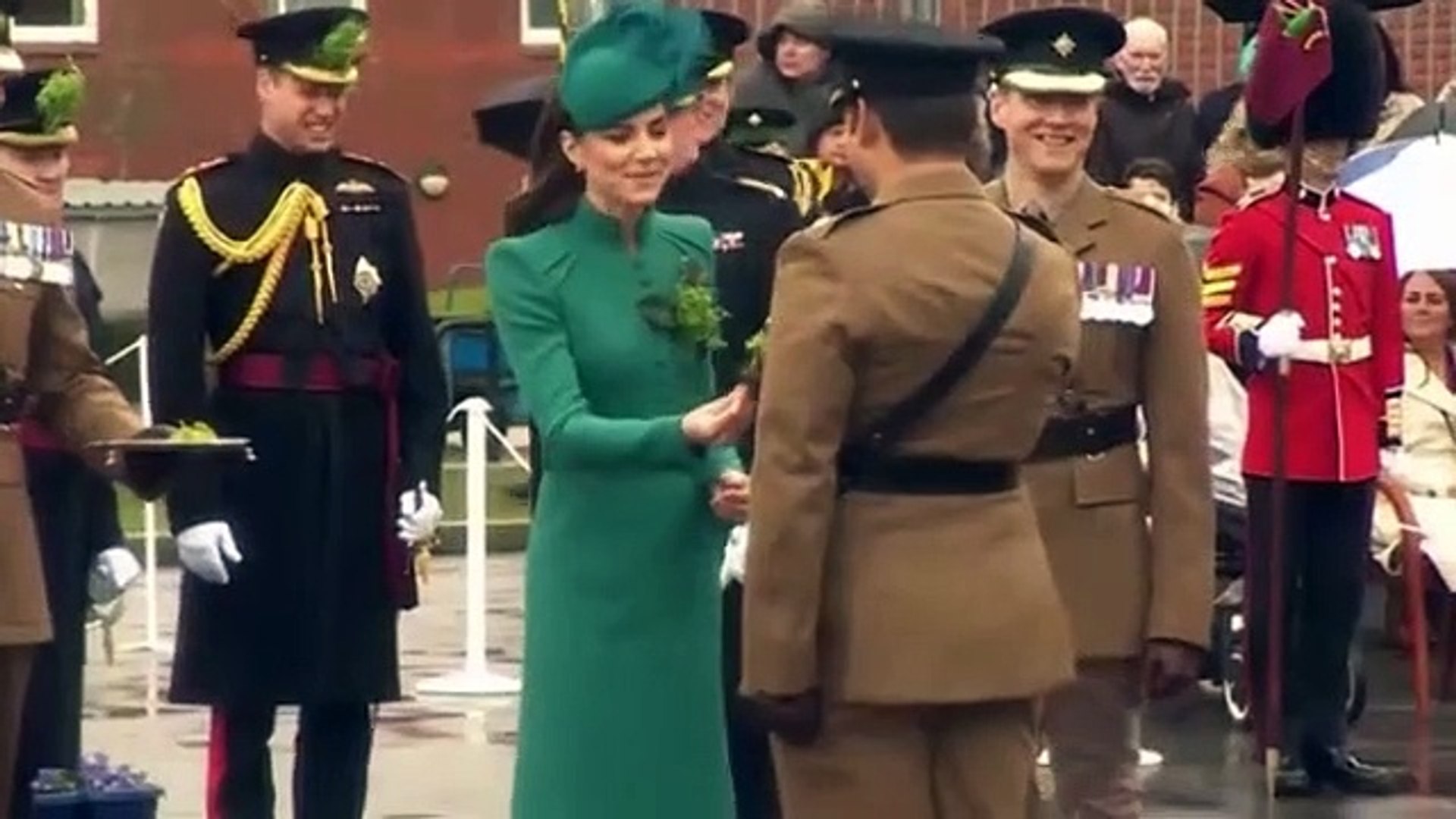 ⁣Prince William and Kate Wear Green on St. Patrick's Day Parade