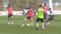 Penúltimo entrenamiento del Madrid antes del Clásico