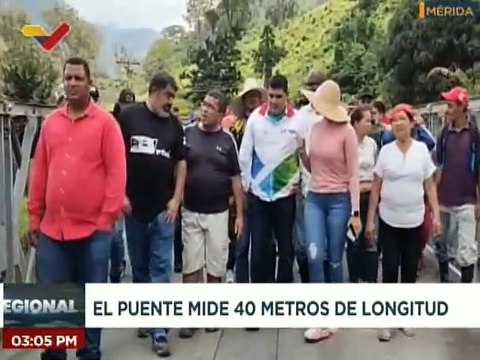 Mérida | Instalan puente en la comunidad de Santa Apolonia en el municipio Tulio Febres