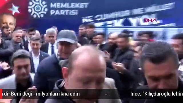 İnce, Kılıçdaroğlu lehine adaylıktan çekil çağrılarına İnce yanıt verdi: Beni değil, milyonları ikna edin