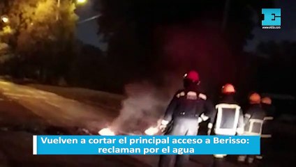 Vuelven a cortar el principal acceso a Berisso: reclaman por el agua