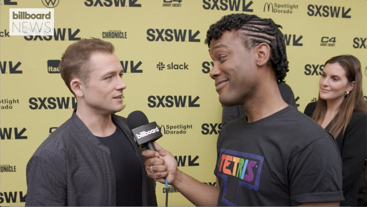 Taron Egerton & The Cast of 'Tetris' Meet Our Own Tetris | Billboard News
