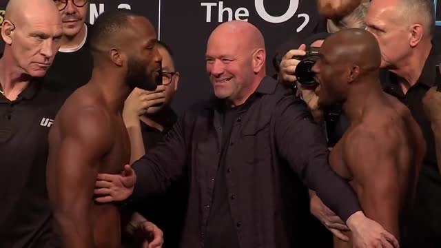 UFC 286 - Le dernier face-à-face très chaud entre Edwards et Usman
