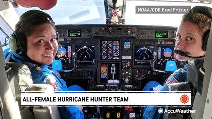 What it's like to make history in the first all-female crew of hurricane hunters