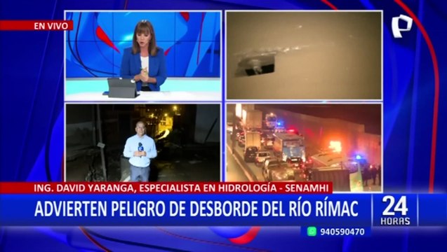 Senamhi advierte desborde del río Rímac por el incremento de caudal