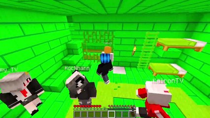 PHONG CẬN VÀ HERO TEAM THỬ THÁCH 24 GIỜ THOÁT KHỎI NHÀ TÙ MÀU XANH TRONG MINECRAFT
