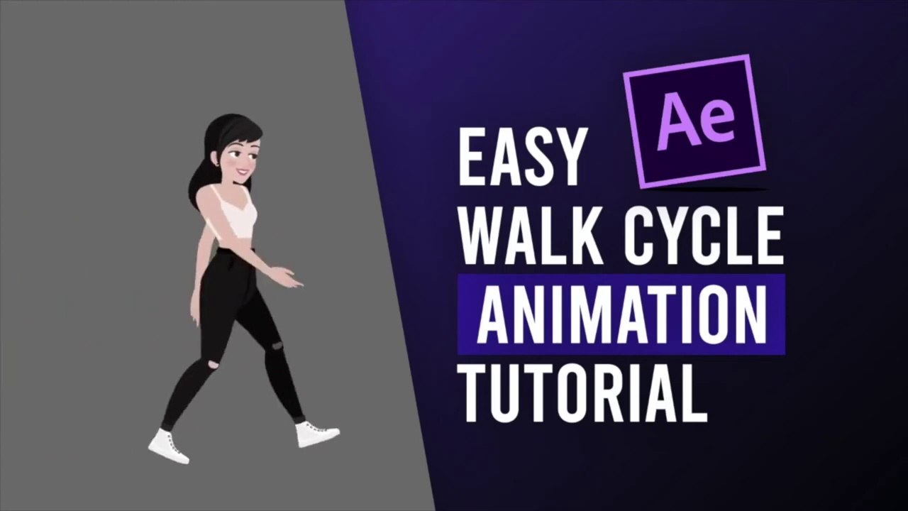 How to Create WALK CYCLE ANIMATION _ After Effects in Hindi