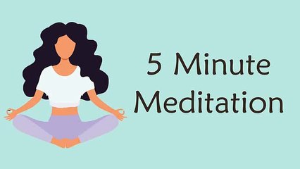 Anxiety Relaxation Meditation I 5 Minute Meditation for Anxiety I