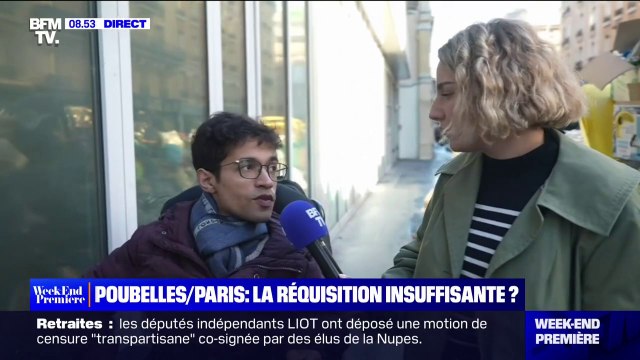 On est obligé de passer directement sur la route et sur les pistes cyclables : la grève des éboueurs complique le passage des personnes à mobilité réduite