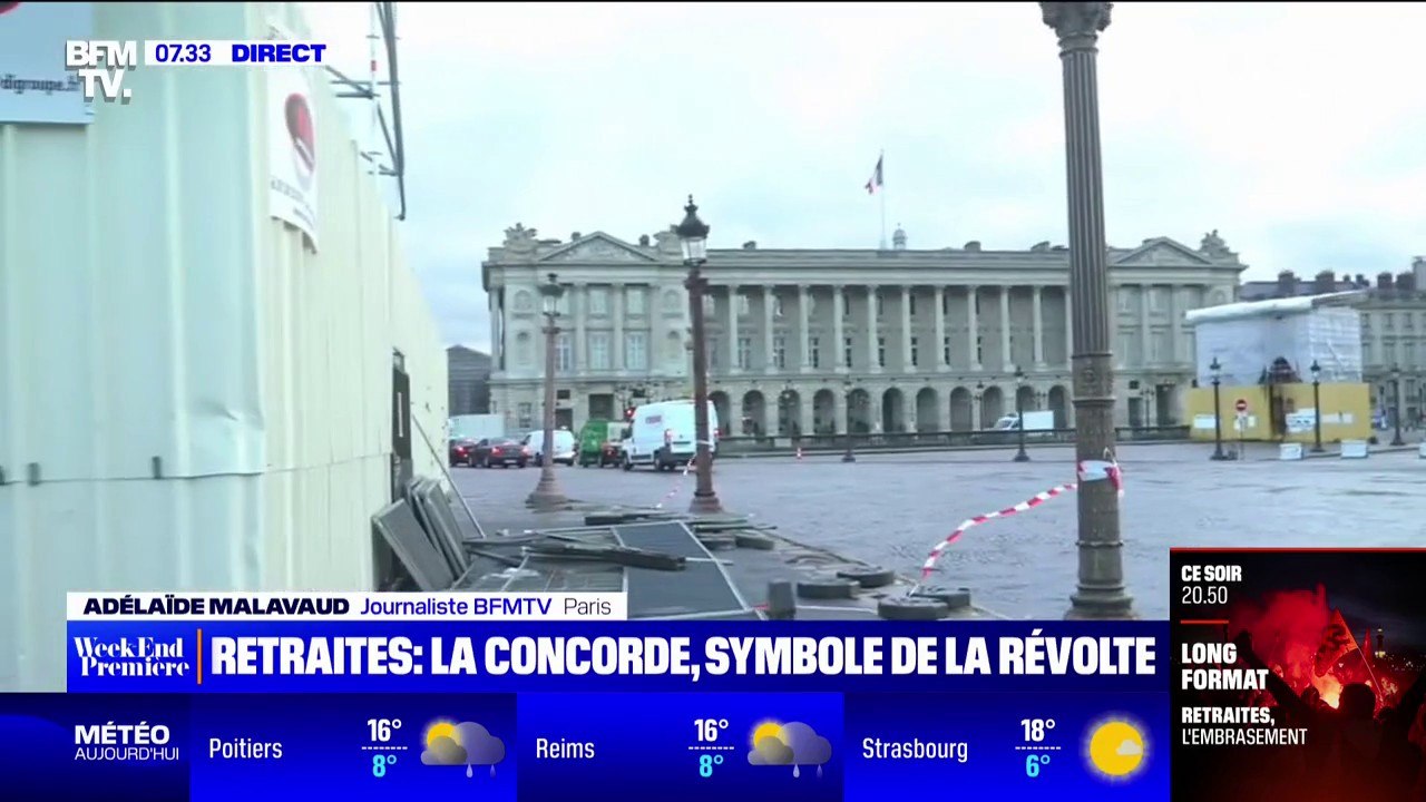 Manifestation à Paris: pas de dégâts majeurs sur la place de la Concorde après les affrontements