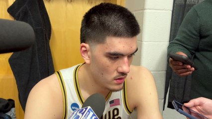 Purdue center Zach Edey reacts to NCAA Tournament loss