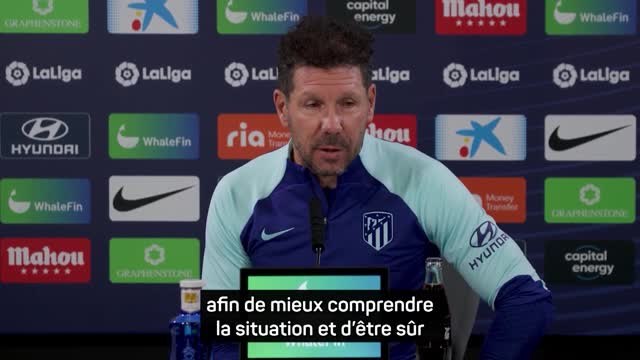 Simeone réagit au scandale autour du Barça : Il faut être sûr que toutes les équipes jouent avec les mêmes armes