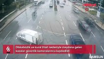 Işık ihlali yapan araca motosiklet hızla çarptı: 1 yaralı