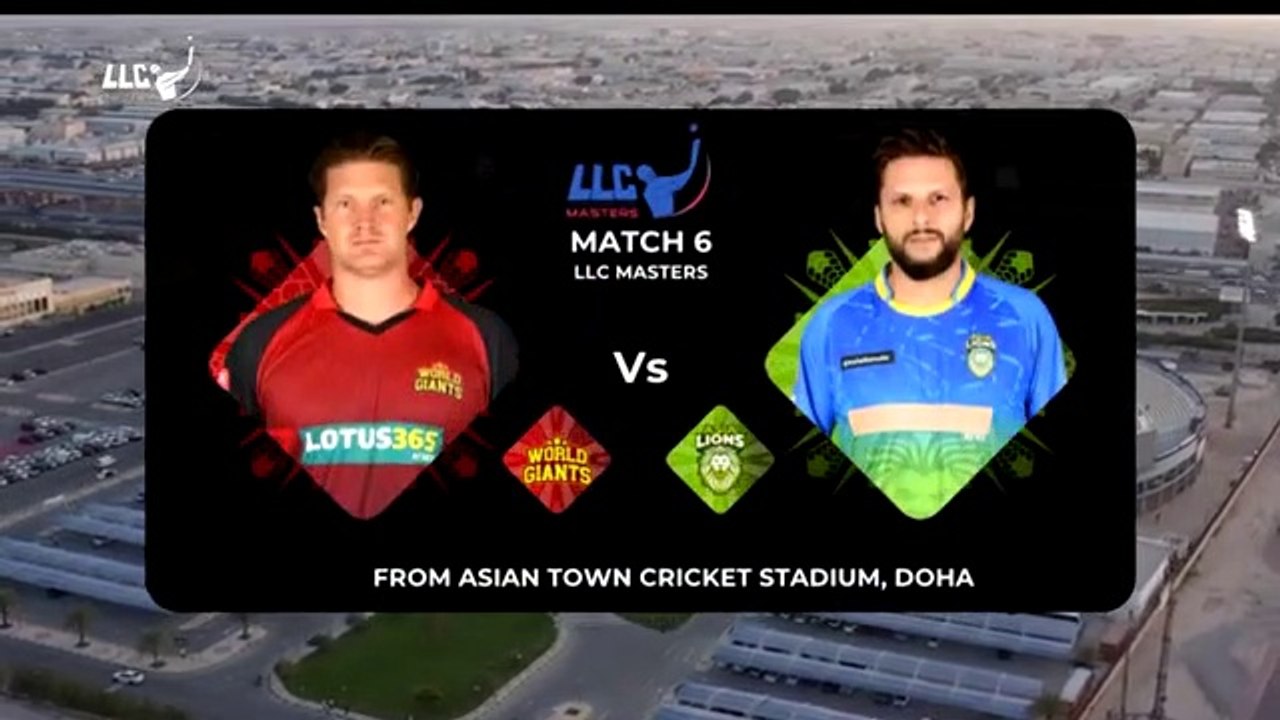 World Giants vs Asia Lions | Match 6 Highlights | Asia vs World | legends League cricket 2023 | LLC