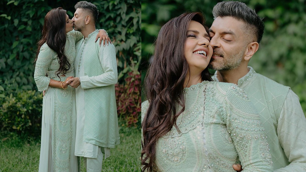 Dalljiet Kaur Wedding: शादी से पहले ही संगीत नाइट में  Nikhil Patel के साथ रोमांटिक हुईं Dalljiet