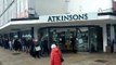 Atkinsons Sheffield: Shoppers politely funnel in department store for 'massive' reductions