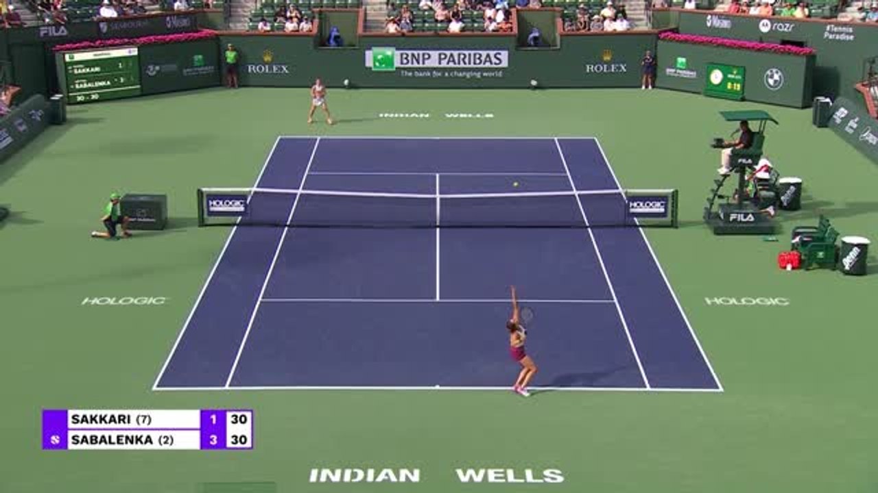 Highlights: Sabalenka im Finale von Indian Wells