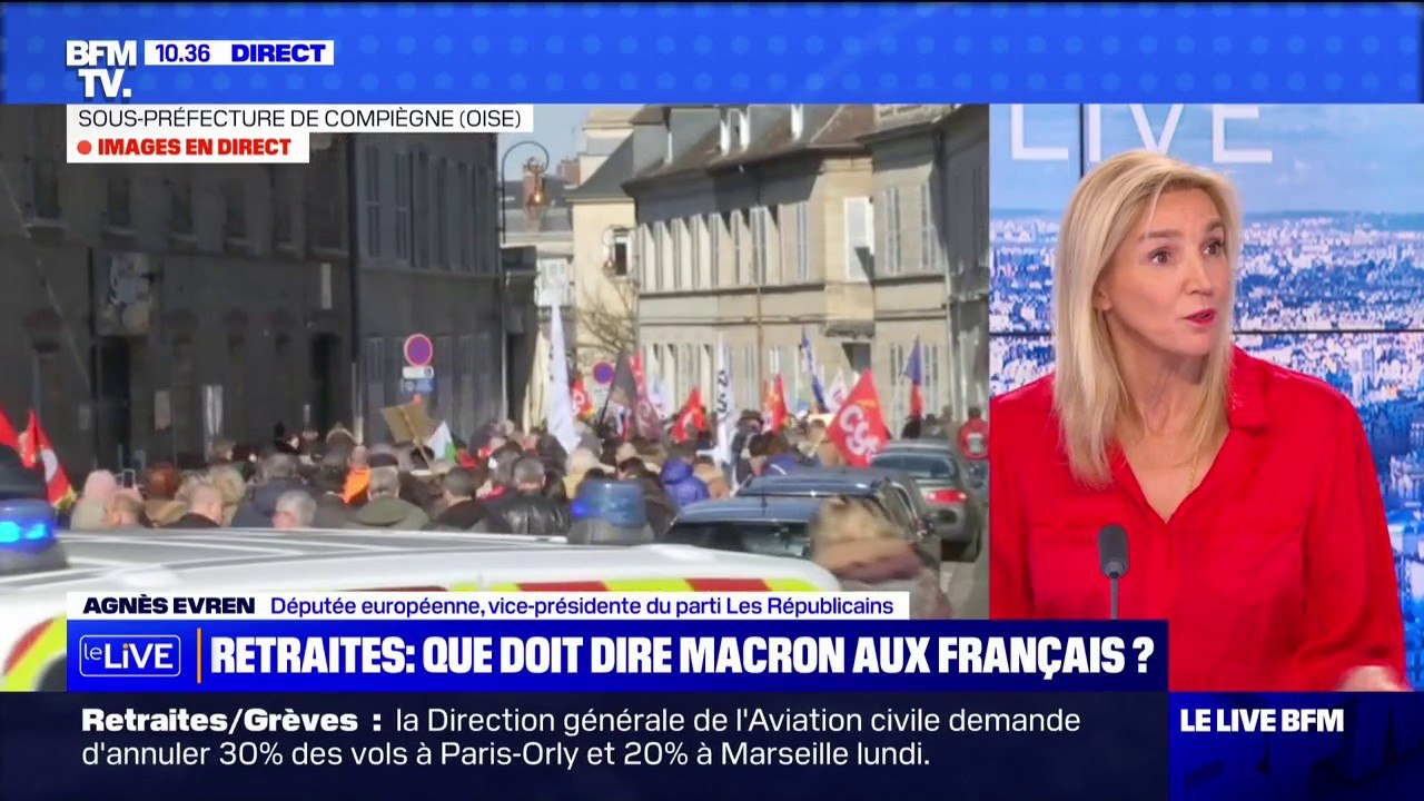 Retraites: "Cette motion de censure est vouée à l'échec", affirme Agnès Evren (LR)