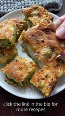 Broccoli + Feta Brownies-My favorite combination of broccoli and feta.