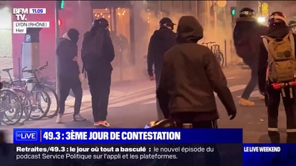 Retraites: troisième jour de contestation après le déclenchement du 49.3