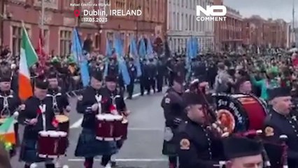Watch: Thousands gather for St Patrick's Day parade
