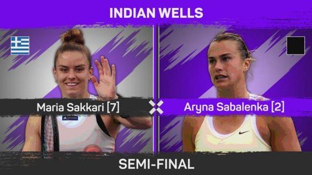 Sabalenka sets up Australian Open final rematch at Indian Wells