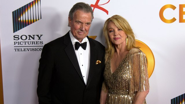 Eric Braeden and Melody Thomas Scott The Young and the Restless 50th Anniversary Celebration Red Carpet