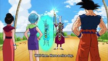 Vegeta saves Goku falling from a height of 100,000km to Earth, Beerus destroys Earth