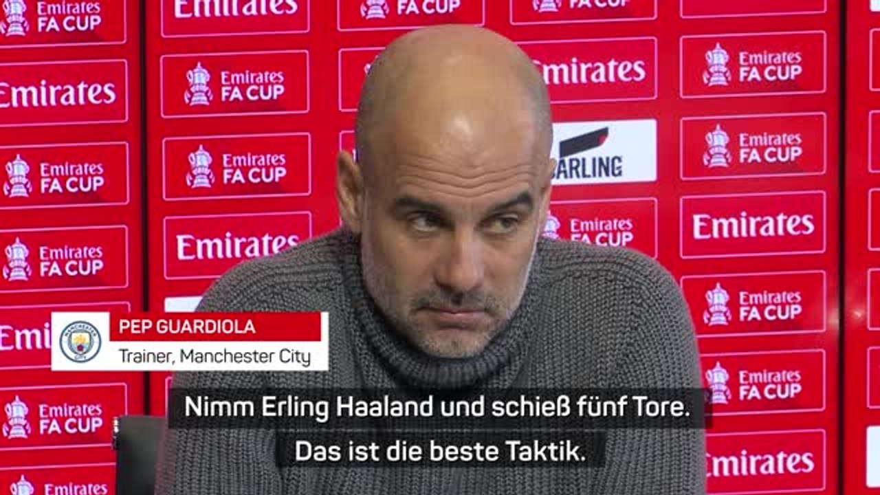 Guardiola: 'Nimm Haaland und schieß fünf Tore'
