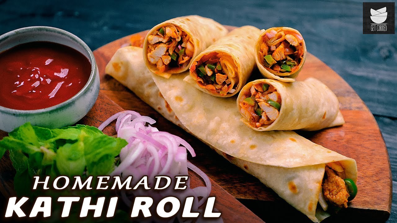 Juicy Chicken Rolls | Chicken Wrapped in Roti | Chicken Kathi Roll By ...