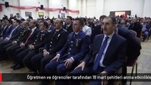 Öğretmen ve öğrenciler tarafından 18 mart şehitleri anma etkinlikleri düzenlendi