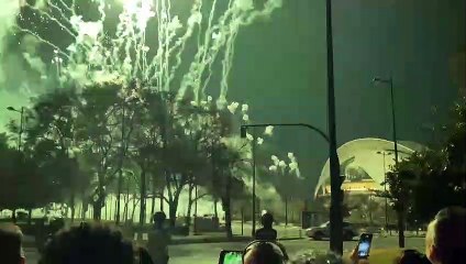 Castillo fuegos.artificiales Fallas #Valencia 2023