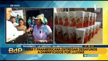 ADRA entrega desayunos a damnificados por lluvias en Pacasmayo