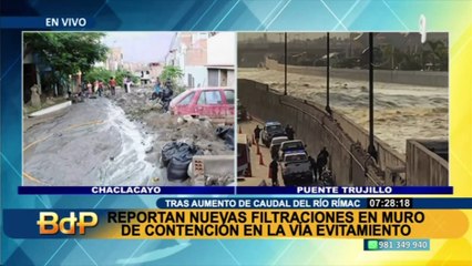 Lima Expresa se pronuncia por nuevas filtraciones en muro de contención en la vía Evitamiento