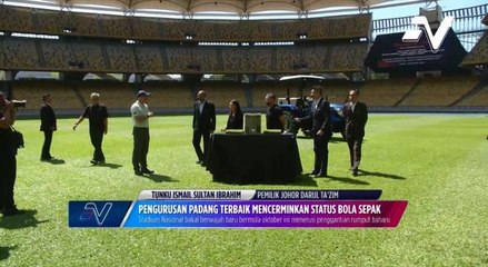 TMJ mencemar duli penggantian rumput di Stadium Nasional Bukit Jalil