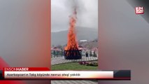 Azerbaycan'ın Talış köyünde nevruz ateşi yakıldı