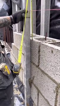 18.Laying HEAVY hollow Blocks! #bricklaying #blocklaying #construction