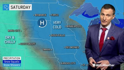 Cold conditions to close out weekend across central US