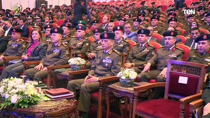 الفريق أول محمـد زكى القائد العام للقوات المسلحة يشهد مناقشة البحث الرئيسى لهيئة البحوث العسكرية‎‎