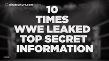 10 Times WWE Leaked Top Secret Information