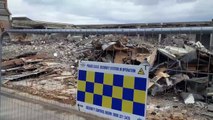 Demolishing Tesco store in Kirkcaldy