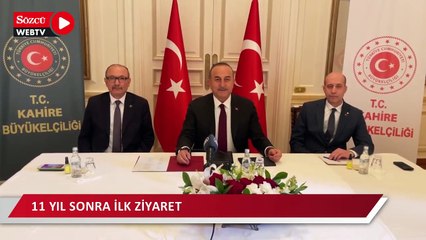 11 yıl sonra ilk ziyaret: Çavuşoğlu, Mısır’a gitti