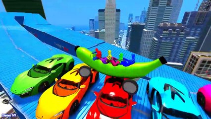 Learn Numbers - Banana Car in Spiderman Cartoon Videos with Color Cars for Kids and Nursery Rhymes 2023