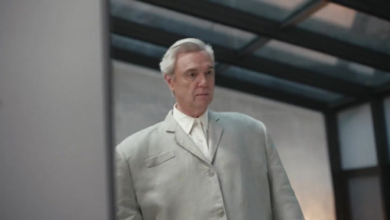 Talking Heads’ David Byrne dons famous huge suit once again for re